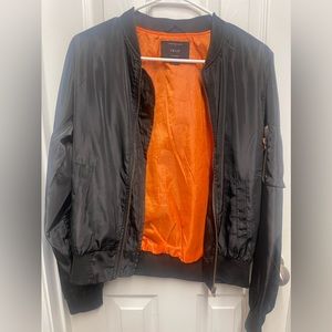 Black bomber jacket